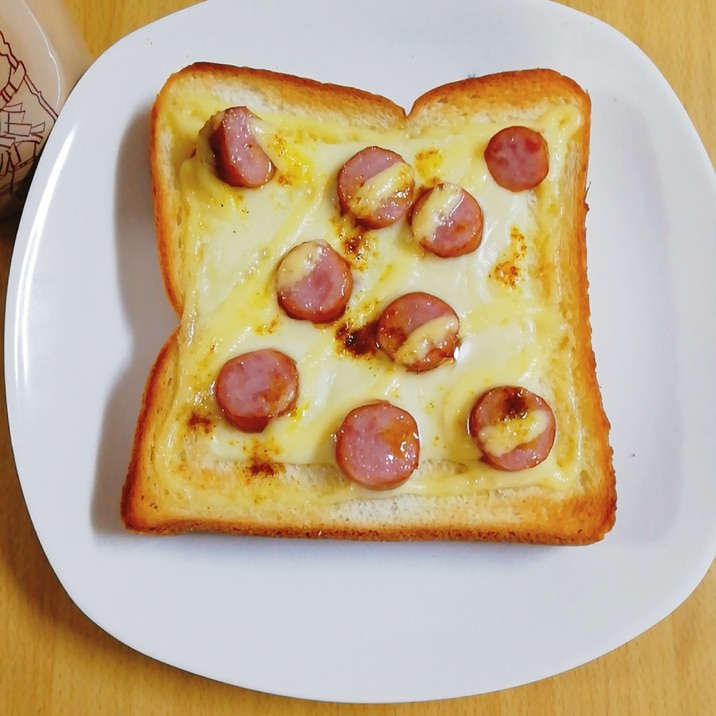朝食 食パンでウインナーのチーズトースト レシピ 作り方 By あんごるぁうさぎ 楽天レシピ